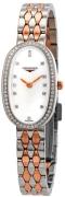 Longines Damklocka L2.305.5.89.7 Symphonette Vit/18 karat roséguld