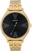 Nixon Damklocka A12492879-00 Svart/Gulguldtonat stål Ø38 mm