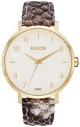 Nixon Damklocka A10912890-00 Arrow Vit/Läder