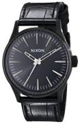 Nixon Herrklocka A3771886-00 The Sentry Svart/Läder Ø38 mm