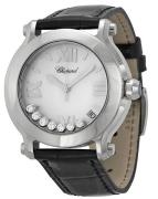 Chopard Damklocka 278475-3002 Happy Sport Vit/Läder Ø36 mm