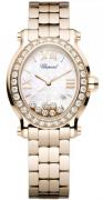 Chopard Damklocka 275350-5004 Happy Sport Vit/18 karat roséguld