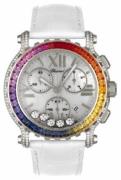 Chopard Damklocka 283582-1016 Happy Sport Vit/Läder