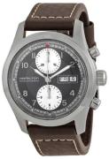 Hamilton Herrklocka H71566583 Khaki Field Svart/Läder Ø42 mm