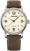 Wenger Herrklocka 01.1746.101 Beige/Läder Ø42 mm