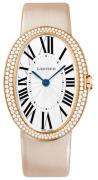 Cartier Herrklocka WB520005 Baignoire Silverfärgad/Satin Ø44 mm