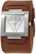 Guess Herrklocka W1166G1 Silverfärgad/Läder