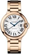 Cartier Damklocka WGBB0008 Ballon Bleu De Silverfärgad/18 karat