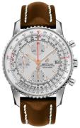 Breitling Herrklocka A13324121G1X1 Navitimer 01 Silverfärgad/Läder