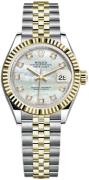 Rolex Damklocka 279173-0013 Lady-Datejust 28 Vit/18 karat gult guld