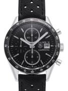 TAG Heuer Herrklocka CV201AJ.FC6357 Carrera Svart/Läder Ø41 mm