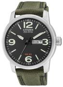 Citizen Herrklocka BM8470-11E Military Svart/Textil Ø42 mm