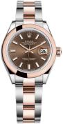 Rolex Damklocka 279161-0018 Lady-Datejust 28 Brun/18 karat roséguld