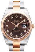 Rolex Herrklocka 126331-0003 Datejust 41 Brun/18 karat roséguld Ø41