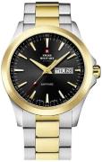 Swiss Military Herrklocka SMP36040.27 Chrono Svart/Gulguldtonat stål