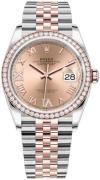 Rolex Damklocka 126281RBR-0015 Datejust 36 Roséguldstonad/18 karat