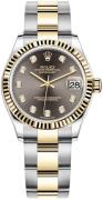 Rolex Damklocka 278273-0021 Datejust 31 Grå/18 karat gult guld Ø31