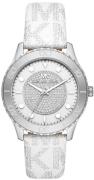 Michael Kors Damklocka MK6998 Runway Vit/PVC (Polyvinylklorid) Ø40 mm