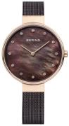 Bering Damklocka 12034-265 Classic Brun/Stål Ø34 mm