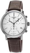 Tissot Herrklocka T122.417.16.011.00 Carson Vit/Läder Ø41 mm