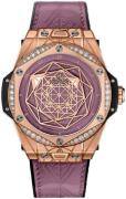 Hublot Damklocka 465.OS.89P8.VR.1204.MXM20 Big Bang 39Mm Rosa/Gummi