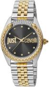 Just Cavalli Damklocka JC1L195M0105 Animalier Svart/Gulguldtonat