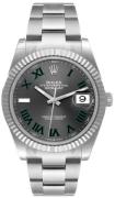 Rolex Herrklocka 126334-0021 Datejust 41 Wimbledon Grå/Stål Ø41 mm