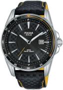 Pulsar Herrklocka PX3207X1 Svart/Läder Ø45 mm