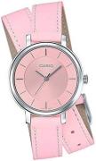 Casio Damklocka LTP-E143DBL-4A2 Rosa/Läder Ø30 mm