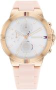 Tommy Hilfiger Damklocka 1782334 Talia Silverfärgad/Gummi Ø38 mm