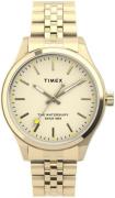 Timex Damklocka TW2U23200 The Waterbury Antikvit/Gulguldtonat stål