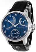 Maurice Lacroix Herrklocka MP6568-SS001-430-1 Masterpiece Blå/Läder