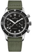 Zenith Herrklocka 03.2240.4069-21.C803 Pilot Svart/Textil Ø43 mm