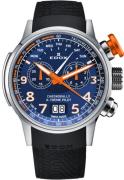 Edox Herrklocka 38001-TINOCA-BUO3 Chronorally Blå/Gummi Ø48 mm