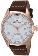 Alpina Herrklocka AL-525S4S4 Startimer Vit/Läder Ø44 mm