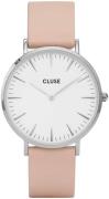 Cluse Damklocka CL18231 La Boheme Vit/Läder Ø38 mm