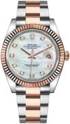 Rolex Herrklocka 126331-0013 Datejust 41 Vit/18 karat roséguld Ø41