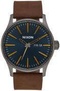 Nixon Herrklocka A1052984-00 The Sentry Blå/Läder Ø42 mm