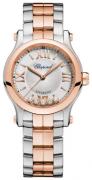 Chopard Damklocka 278573-6002 Happy Sport Silverfärgad/18 karat