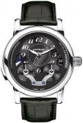 Montblanc Herrklocka 106488 Nicolas Rieussec Svart/Läder Ø43 mm