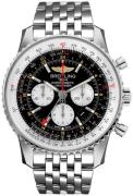 Breitling Herrklocka AB0441211B1A1 Navitimer Gmt Svart/Stål Ø48 mm