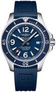 Breitling Herrklocka A17366D81C1S1 Superocean Ii 42 Blå/Gummi Ø42 mm