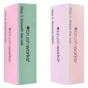 Brushworks Nail Buffing Block Pastel 2 st