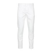 Fay Slim-fit Trousers White, Herr