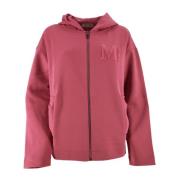 Max Mara Studio Sweatshirt med Sweatshirt med dragkedja Red, Dam