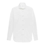 Kiton Delikat Bomullsskjorta White, Herr