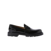 Scarosso Handgjorda svarta läderloafers Black, Herr