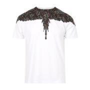 Marcelo Burlon Djurvinge Tryckta Topp White, Herr