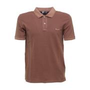 Woolrich Stretch Bomull Polo Skjorta - Mackinack Brown, Herr