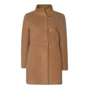 Fay Single-Breasted Coats Brown, Dam
